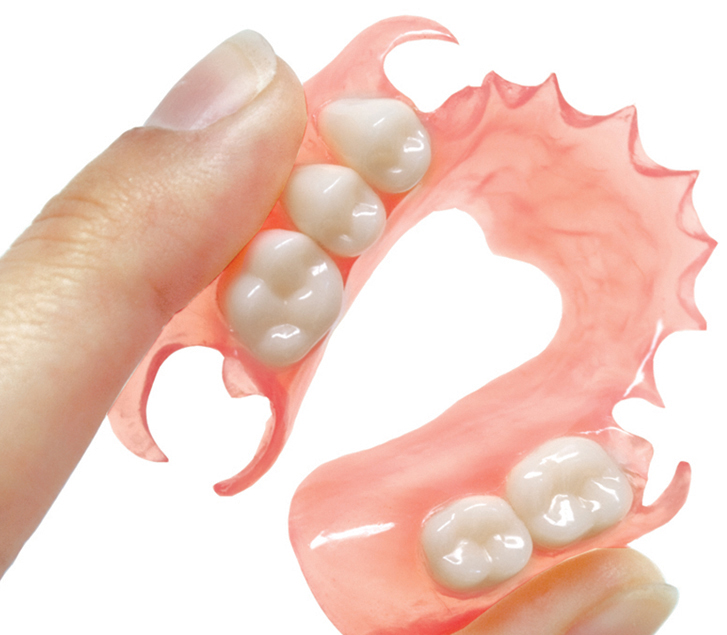 Temporary Soft And Elastic Valplast Invisible Denture